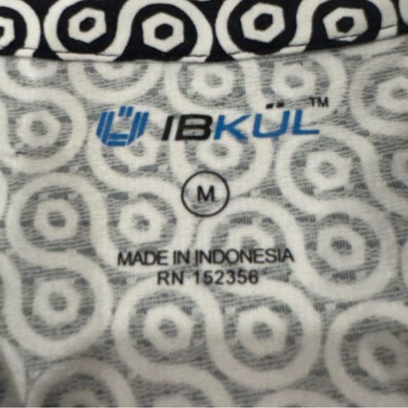 IBKUL Dress Geo Key Black White Preppy Golf Tennis Pickleball size medium - Picture 8 of 12